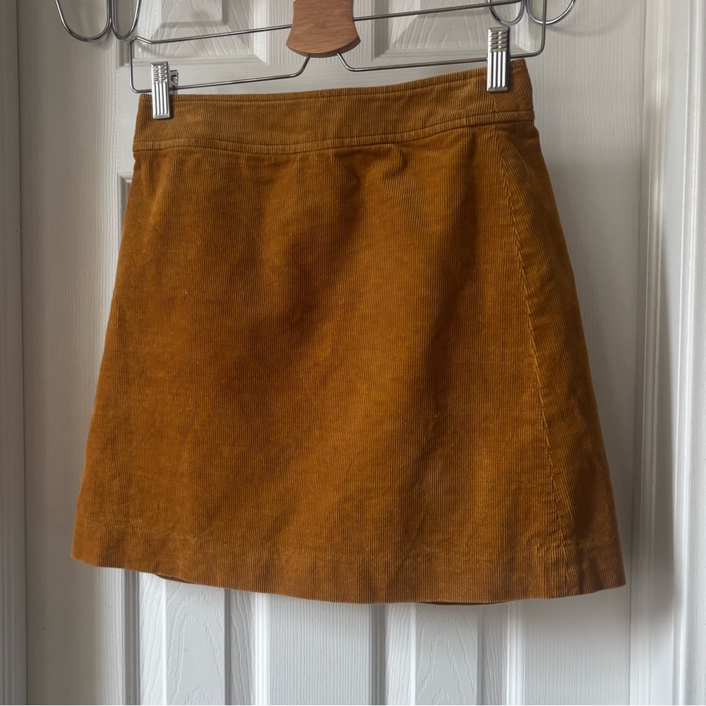 J. Crew Mustard Mini Skirt